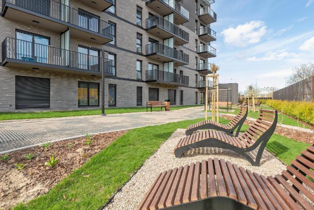 Gdansk Nad Motlawa Nowy Apartament Nadmotlawie エクステリア 写真